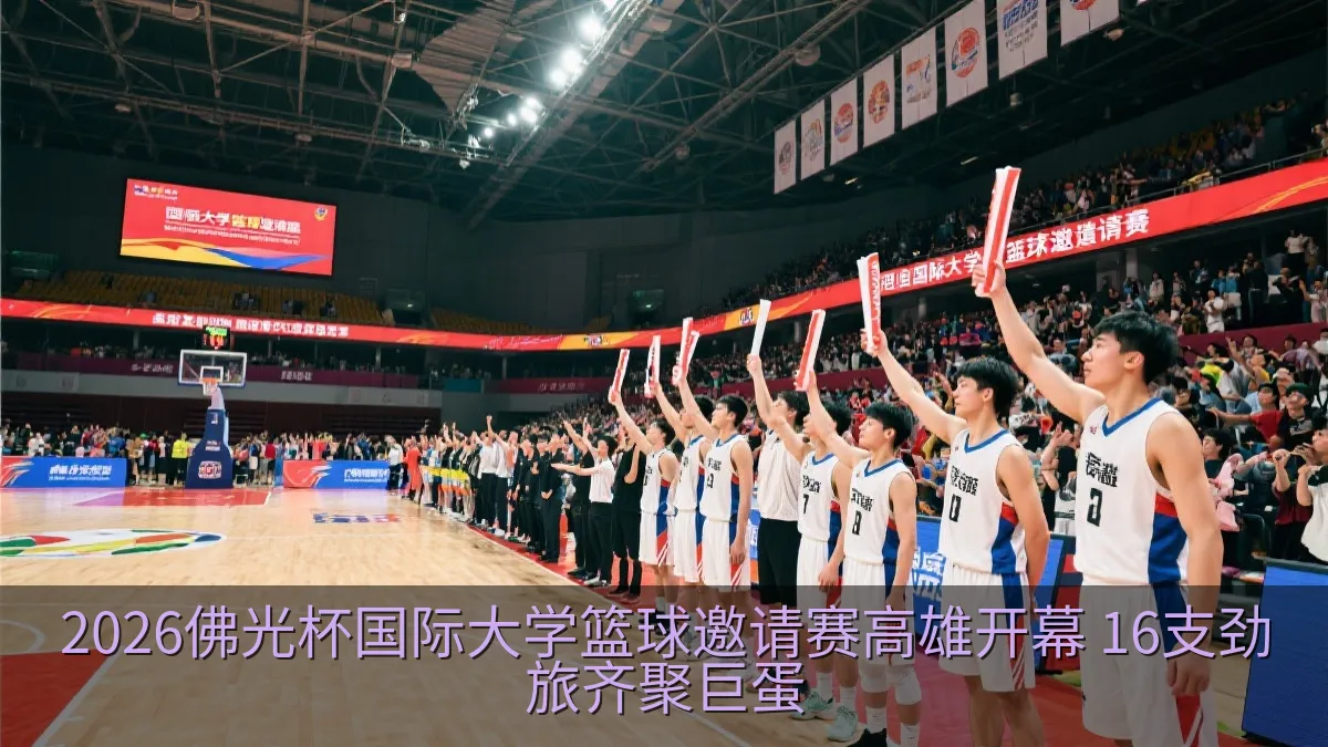 2026佛光杯国际大学篮球邀请赛高雄开幕 16支劲旅齐聚巨蛋