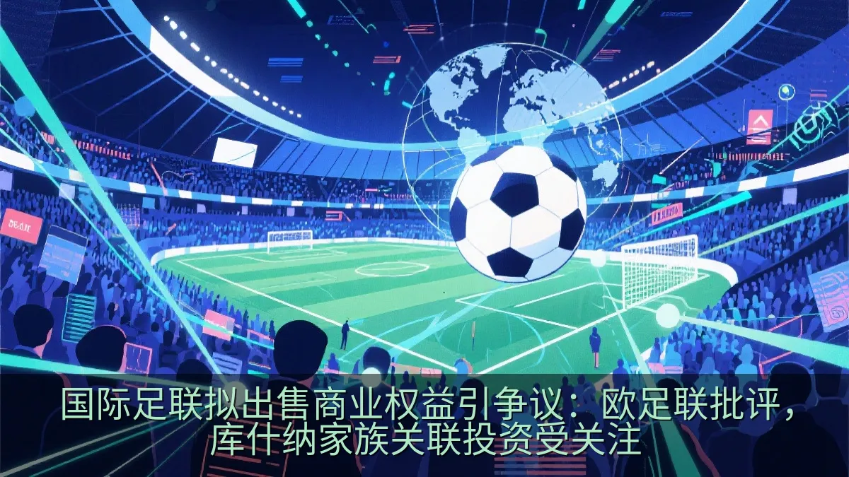 大型足球场内观众与商业权益合作的概念画面。