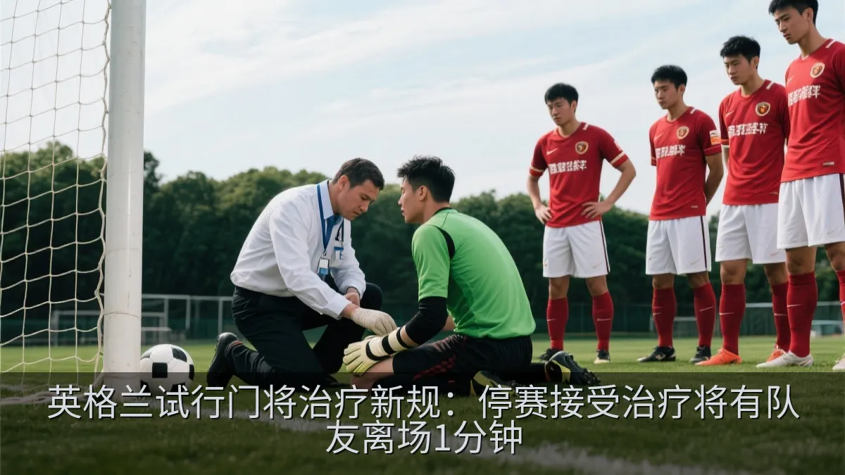 英格兰试行门将治疗新规：停赛接受治疗将有队友离场1分钟